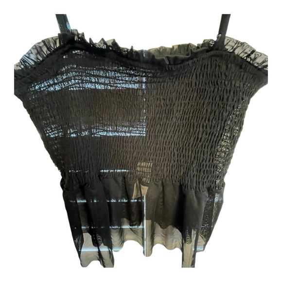 Anthropologie Black Bustier Camisole Top - Picture 3 of 5